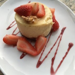 Gluten-free cheesecake from Mon Ami Gabi